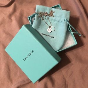 Return to Tiffany Mini Double Heart Tag Pendant